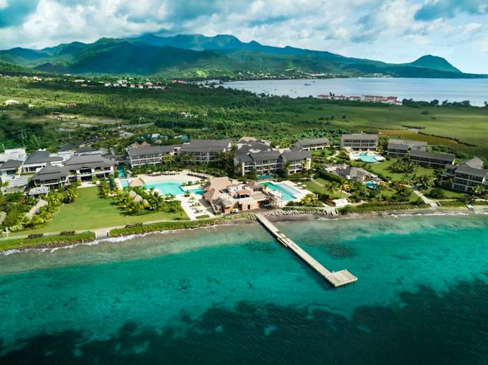 Aerial view of InterContinental Dominica Cabrits Resort & Spa.